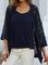 Women's Plain Daily Going Out Two Piece Set Three Quarter Sleeve Casual Spring/Fall Coat With Cami Matching Set