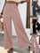 Loose Plain Casual Drawstring Pants