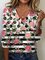 Women's Long Sleeve Tee T-shirt Spring/Fall Floral Jersey V Neck Daily Going Out Casual Top