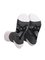 Black and white striped animal cat print mid tube socks