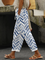 Women Geometric Long Pants Casual Spring/Fall Trousers