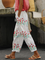 Women Floral Long Pants Casual Spring/Fall Trousers