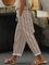 Women Striped Long Pants Casual Spring/Fall Trousers