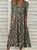 Women's Short Sleeve Summer Floral Dress V Neck Daily Going Out Casual Midi H-Line