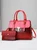 2pcs/set Large Capacity Crocodile Embossed Commuting Tote Bag with Coin Purse