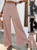 Loose Plain Casual Drawstring Pants