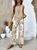 Women's Leaf Daily Going Out Two Piece Set Floral Sleeveless Casual Summer Top With Pants Matching Set