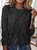 Women's Long Sleeve Tee T-shirt Spring/Fall Plain Crew Neck Daily Going Out Casual Top