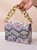 Fashion Snakeskin Square Metal Chain Handbag