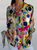 Women's Stripes Floral Long Sleeve Shirt Spring/Fall Shirt Collar Daily Casual Top