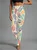Women's Casual Leaf Jersey All Season Long Floral Leggings