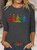 Women's Long Sleeve Tee T-shirt Spring/Fall Christmas Tree Jersey Crew Neck Daily Going Out Casual Top