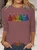 Women's Long Sleeve Tee T-shirt Spring/Fall Christmas Tree Jersey Crew Neck Daily Going Out Casual Top