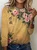 Women's Long Sleeve Tee T-shirt Spring/Fall Floral Cotton Crew Neck Daily Going Out Casual Top