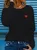 Women's Long Sleeve Tee T-shirt Spring/Fall Heart/Cordate Printing Crew Neck Casual Graphic Tee Top