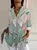 Women's Floral Long Sleeve Shirt Spring/Fall Leaf Buckle Shirt Collar Daily Going Out Casual Top