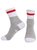 Slogan Color blocked Mid tube Game Socks