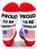 Spot Cross-border Long Cotton Socks American Independence Day Flag Socks Striped Casual Sports Socks Letter Jacquard Creative Socks