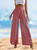 Women Floral Long Elastic Waist Pants Casual Spring/Fall Trousers