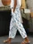 Women Striped Long Pants Casual Spring/Fall Trousers