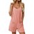 Women Geometric Crew Neck Sleeveless Casual Summer Cotton Jumpsuit