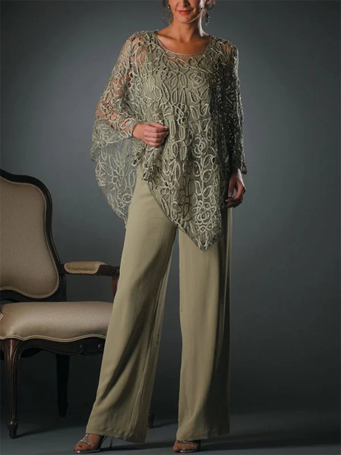 Women's Plain Party Going Out Two Piece Set Long Sleeve Elegant Spring/Fall Matching Set