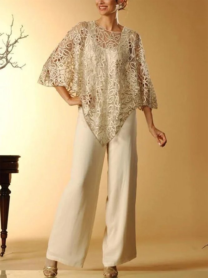 Women's Plain Party Going Out Two Piece Set Long Sleeve Elegant Spring/Fall Matching Set