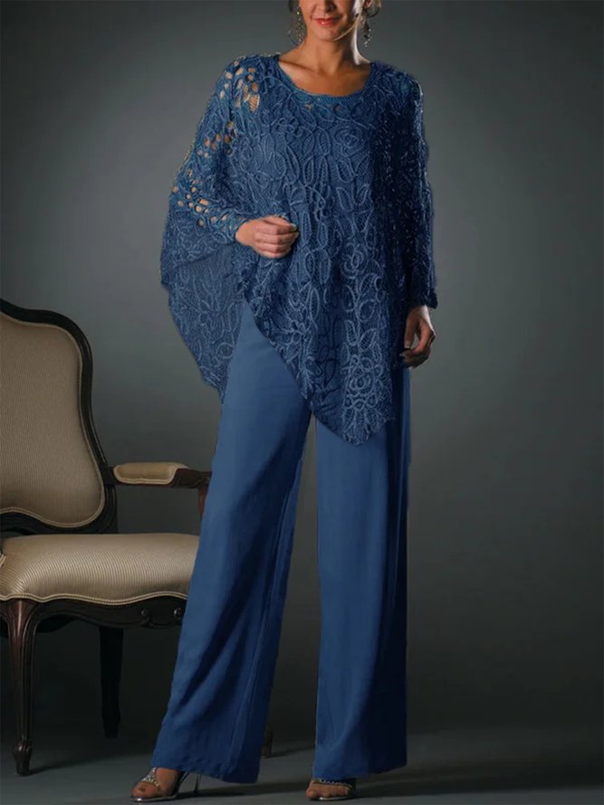 Women's Plain Party Going Out Two Piece Set Long Sleeve Elegant Spring/Fall Matching Set