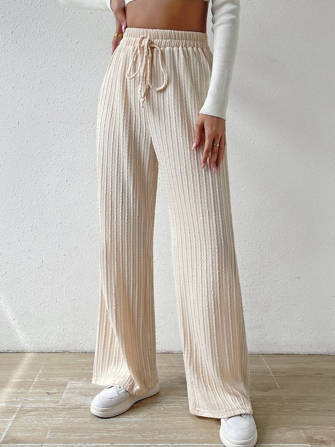 Women's Trousers Straight Pants Daily Going Out Casual Plain Spring/Fall Pants