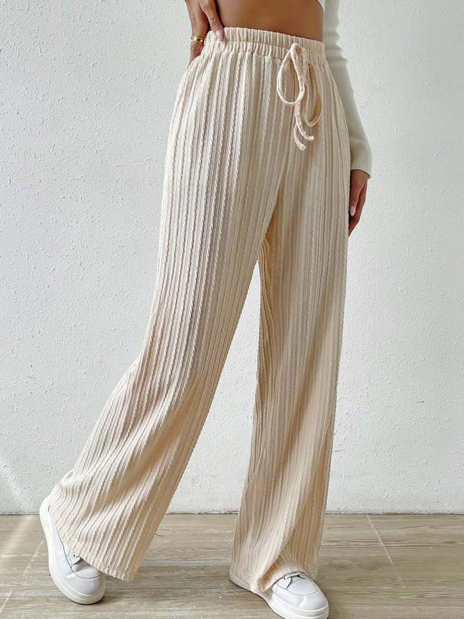 Women's Trousers Straight Pants Daily Going Out Casual Plain Spring/Fall Pants