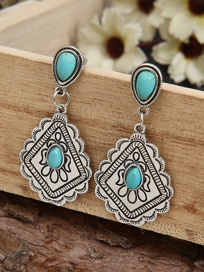 Retro Turquoise Bohemian Earrings