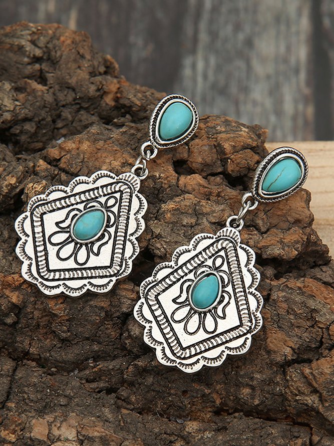 Retro Turquoise Bohemian Earrings
