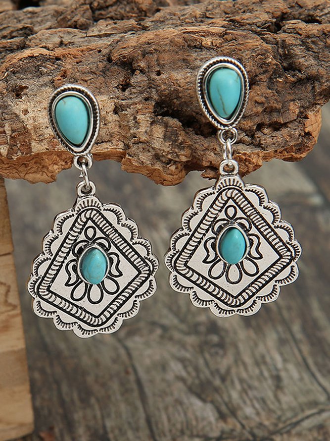 Retro Turquoise Bohemian Earrings