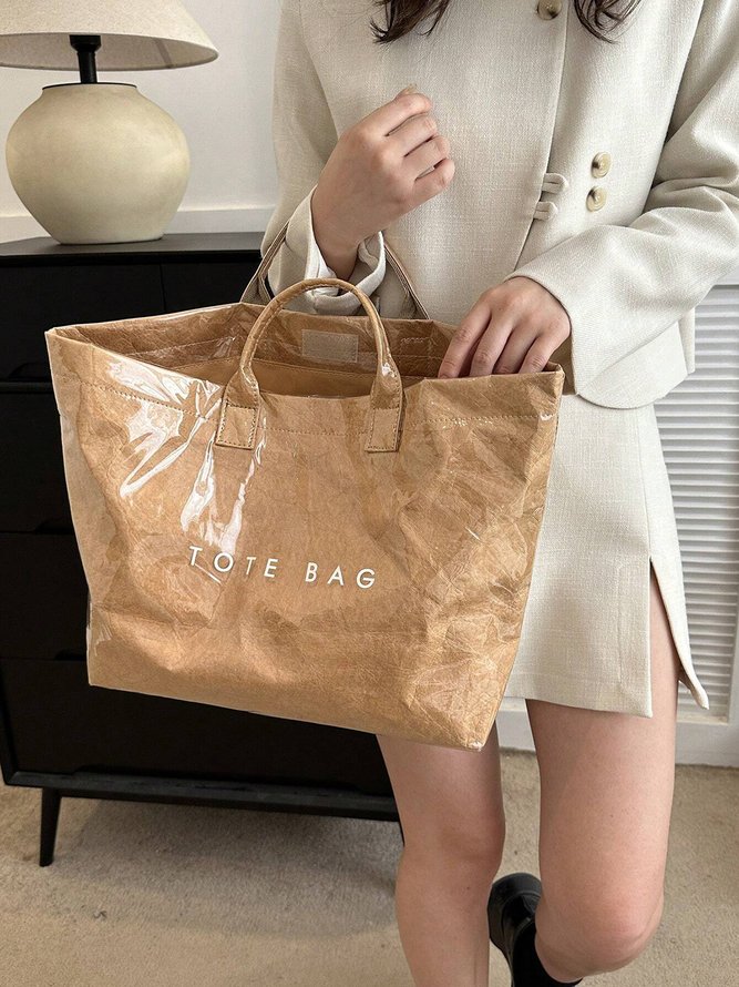 Casual Waterproof PVC Large Capacity Tote Bag