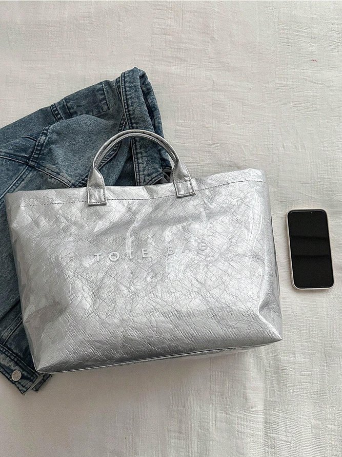Casual Waterproof PVC Large Capacity Tote Bag