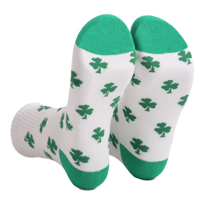 St. Patrick's Day striped mid tube cotton socks