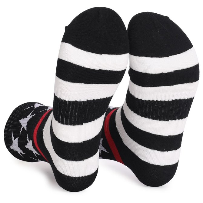 Summer New American Flag Independence Day Holiday Gift Printed Cotton Men And Women Middle Tube Socks