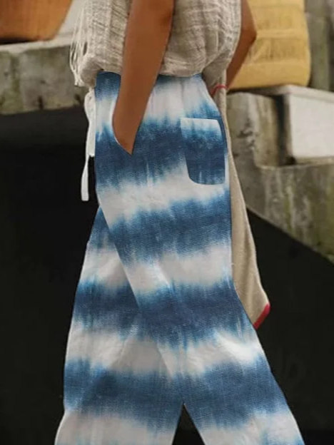 Women Tie Dye Long Pants Casual Spring/Fall Trousers