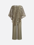 Women's Plain Party Going Out Two Piece Set Long Sleeve Elegant Spring/Fall Matching Set