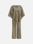 Women's Plain Party Going Out Two Piece Set Long Sleeve Elegant Spring/Fall Matching Set