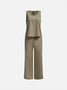 Women's Plain Party Going Out Two Piece Set Long Sleeve Elegant Spring/Fall Matching Set