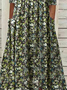 Women's Short Sleeve Summer Floral Dress V Neck Daily Going Out Casual Midi H-Line