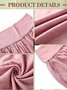Women's Elastic Waist H-Line Straight Pants Daily Going Out Pants Casual Pocket Stitching Knitted Plain Spring/Fall Pants