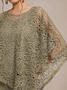Women's Plain Party Going Out Two Piece Set Long Sleeve Elegant Spring/Fall Matching Set