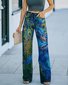 Regular Fit 3D Printing Casual Jeans