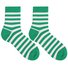 St. Patrick's Day striped mid tube cotton socks