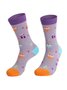 Birthday Gift Color blocked Printed Socks