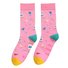 Birthday Gift Color blocked Printed Socks