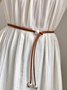 Urban Plain Pearl Decoration Belt