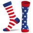 Summer Hot Selling American Flag Socks Striped Cotton Socks Mid-tube Socks
